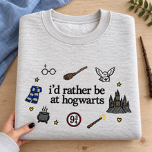 Load image into Gallery viewer, I’d Rather Be at Hogwarts Sweatshirt