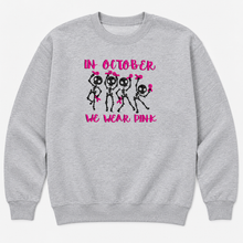 Load image into Gallery viewer, Skeleton Support Sweatshirt | Gray | crewneck sweatshirt
