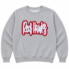 Load image into Gallery viewer, Redhawk Glitter Sweatshirt | Gray | crewneck sweatshirt