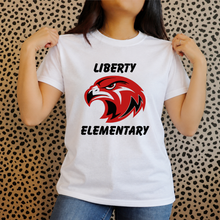 Load image into Gallery viewer, Liberty Elementary Classic short-sleeve tee — White