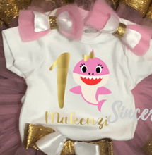 Load image into Gallery viewer, Baby Shark Birthday Tutu - Sincere Sentiments
