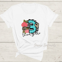 Load image into Gallery viewer, Floral School Grade Tee - Sincere Sentiments