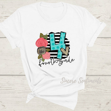 Load image into Gallery viewer, Floral School Grade Tee - Sincere Sentiments
