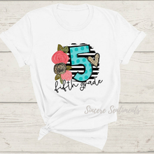 Load image into Gallery viewer, Floral School Grade Tee - Sincere Sentiments