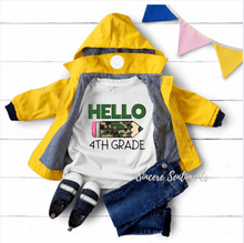 Load image into Gallery viewer, Hello Camo School Tee - Sincere Sentiments