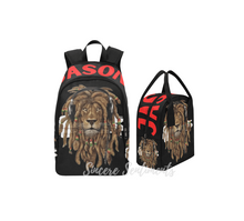 Load image into Gallery viewer, Rasta Lion Backpack and Lunch Bag Set - Sincere Sentiments