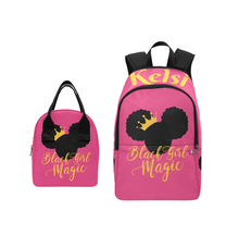 Load image into Gallery viewer, Black Girl Magic Backpack and Lunch Box Set - Sincere Sentiments