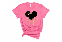 Load image into Gallery viewer, Womens Black Girl Magic Tee - Sincere Sentiments