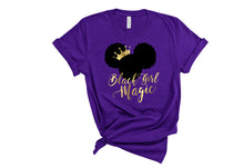 Load image into Gallery viewer, Womens Black Girl Magic Tee - Sincere Sentiments