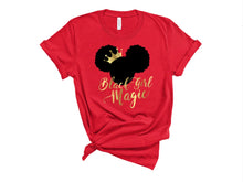 Load image into Gallery viewer, Kids Black Girl Magic Shirt