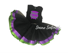 Load image into Gallery viewer, Witch Costume Ribbon Tutu Set