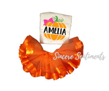 Load image into Gallery viewer, Personalized Pumpkin Ribbon Tutu Set