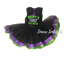 Load image into Gallery viewer, Baby's First Halloween Ribbon Tutu Set - Sincere Sentiments