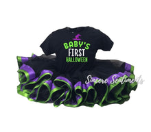 Load image into Gallery viewer, Baby's First Halloween Ribbon Tutu Set - Sincere Sentiments