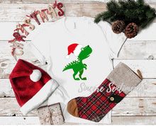 Load image into Gallery viewer, Dinosaur Christmas Tee