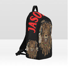 Load image into Gallery viewer, Personalized Rasta Lion Back Pack