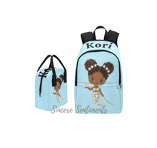 Load image into Gallery viewer, Blue Mermaid Backpack & Lunch Bag Bundle