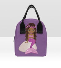 Load image into Gallery viewer, Purple Mermaid Lunch Bag