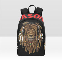 Load image into Gallery viewer, Personalized Rasta Lion Back Pack