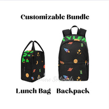 Load image into Gallery viewer, Personalized Space Backpack & Lunch Bag Bundle |