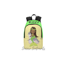 Load image into Gallery viewer, Personalized Yellow Mermaid Backpack & Lunch Bag Bundle
