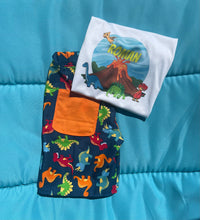 Load image into Gallery viewer, Dinosaur Shorts Birthday Set