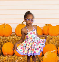 Load image into Gallery viewer, Bright Pumpkins Dress/Romper