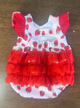 Load image into Gallery viewer, Strawberry Romper