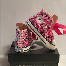Load image into Gallery viewer, Pretty in Pink Converse Shoes - Sincere Sentiments