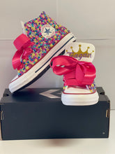 Load image into Gallery viewer, Poppin’ Princess Converse Shoes - Sincere Sentiments