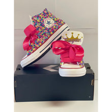 Load image into Gallery viewer, Poppin’ Princess Converse Shoes - Sincere Sentiments