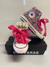 Load image into Gallery viewer, Poppin’ Princess Converse Shoes - Sincere Sentiments