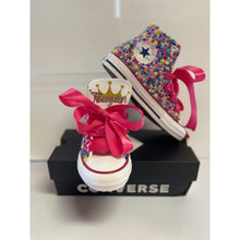 Load image into Gallery viewer, Poppin’ Princess Converse Shoes - Sincere Sentiments