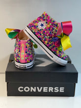 Load image into Gallery viewer, Bright Rainbow Converse Shoes - Sincere Sentiments