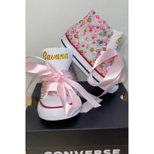 Load image into Gallery viewer, Pink Elegance Converse (kids) - Sincere Sentiments