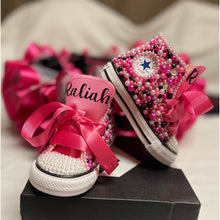 Load image into Gallery viewer, Pretty in Pink Converse Shoes - Sincere Sentiments