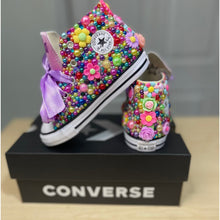 Load image into Gallery viewer, Flower Power Converse Shoes - Sincere Sentiments