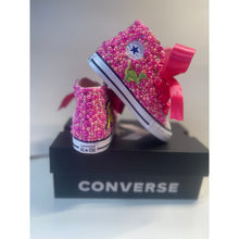 Load image into Gallery viewer, Pink Dino Converse Shoes - Sincere Sentiments