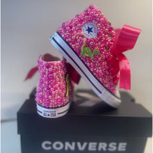 Load image into Gallery viewer, Pink Dino Converse Shoes - Sincere Sentiments