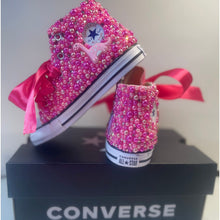 Load image into Gallery viewer, Pink Dino Converse Shoes - Sincere Sentiments