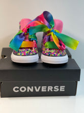 Load image into Gallery viewer, Bright Rainbow Converse Shoes - Sincere Sentiments