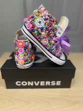 Load image into Gallery viewer, Flower Power Converse Shoes - Sincere Sentiments