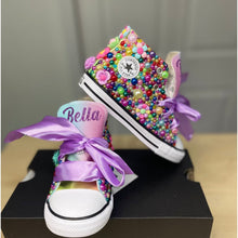 Load image into Gallery viewer, Flower Power Converse Shoes - Sincere Sentiments