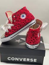 Load image into Gallery viewer, Classic Red Themed Converse Shoes - Sincere Sentiments