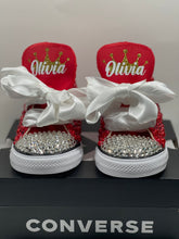 Load image into Gallery viewer, Classic Red Themed Converse Shoes - Sincere Sentiments