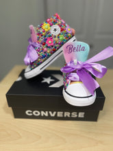 Load image into Gallery viewer, Flower Power Converse Shoes - Sincere Sentiments