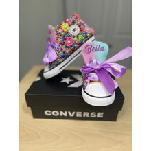 Load image into Gallery viewer, Flower Power Converse Shoes - Sincere Sentiments