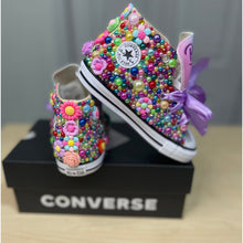 Load image into Gallery viewer, Flower Power Converse Shoes - Sincere Sentiments