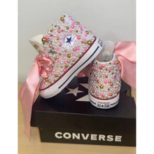 Load image into Gallery viewer, Pink Elegance Converse (kids) - Sincere Sentiments