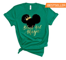 Load image into Gallery viewer, Kids Black Girl Magic Tee - Sincere Sentiments